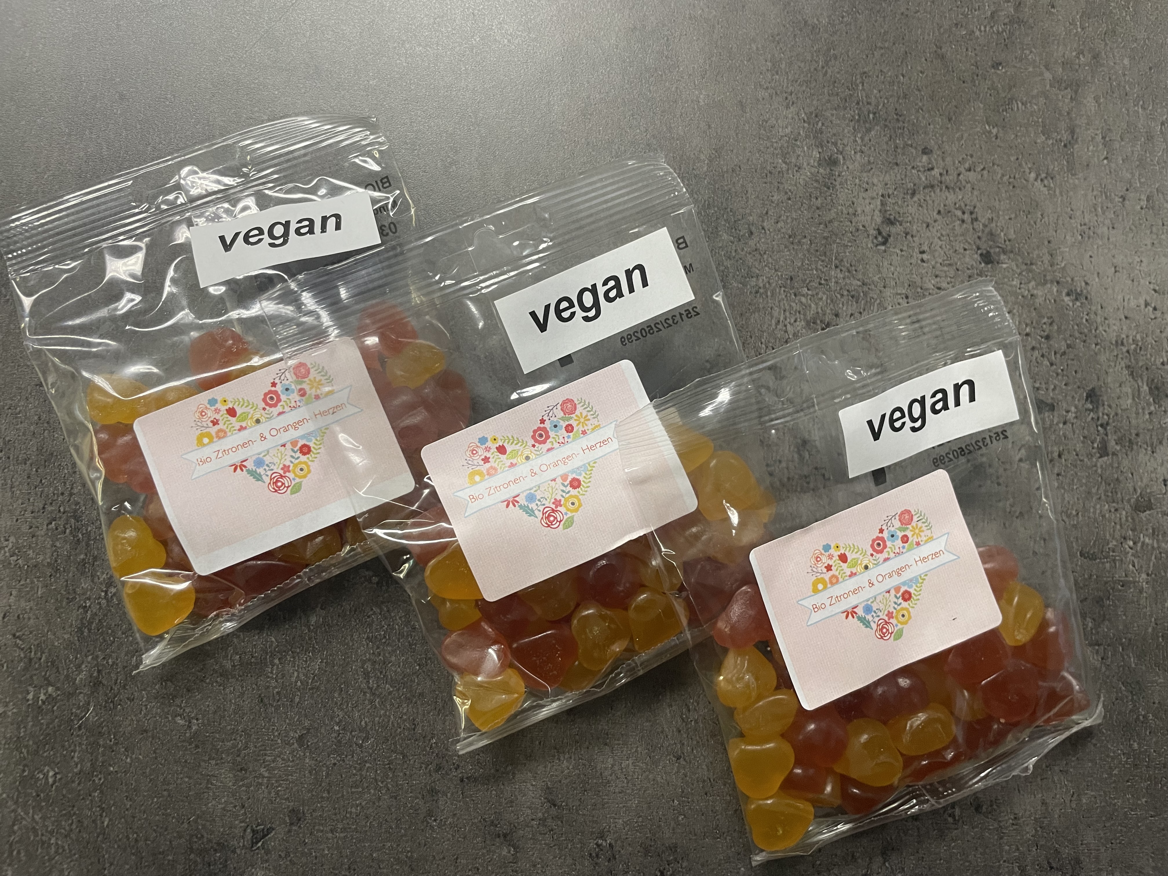 Bio Vegane Zitronen- & Orangenherzen