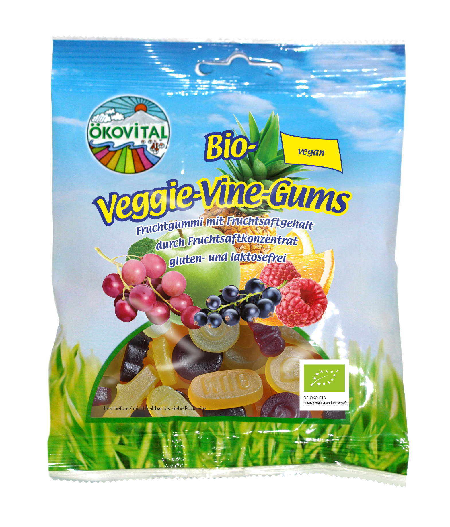 Verpackte Veggie Vine Gums