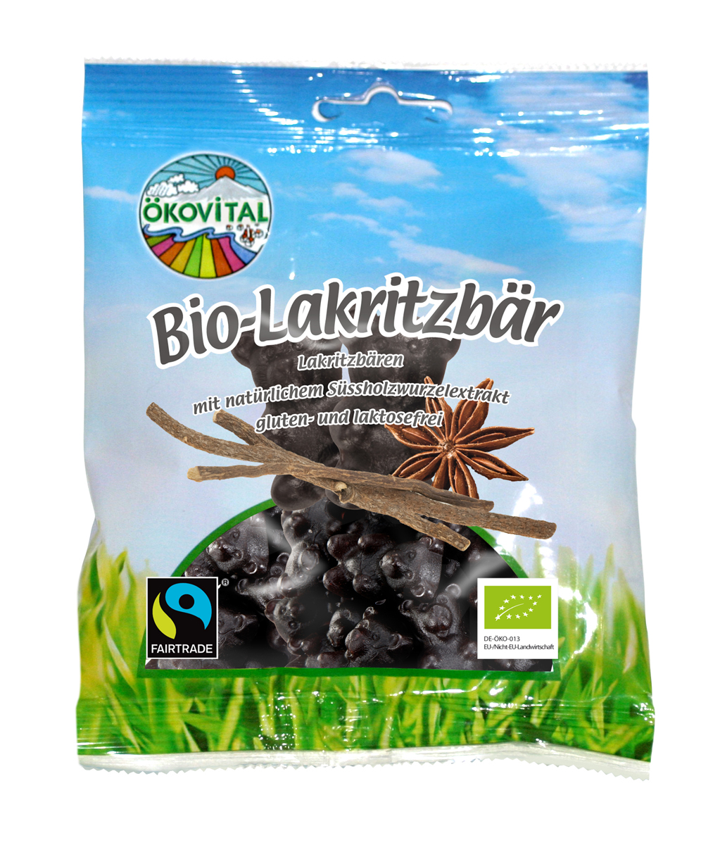 Verpackte Lakritzbären