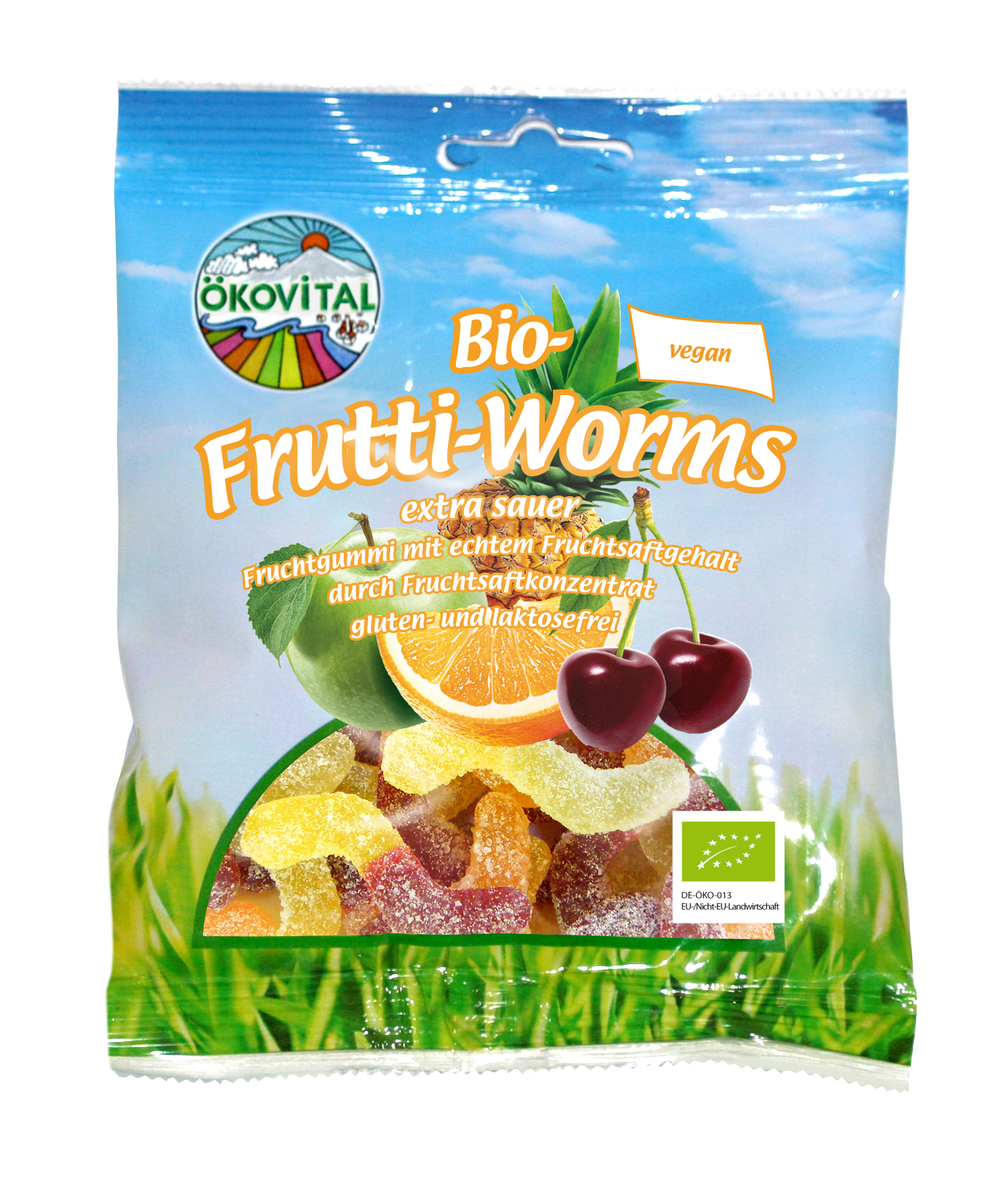 Verpackte Frutti-Worms